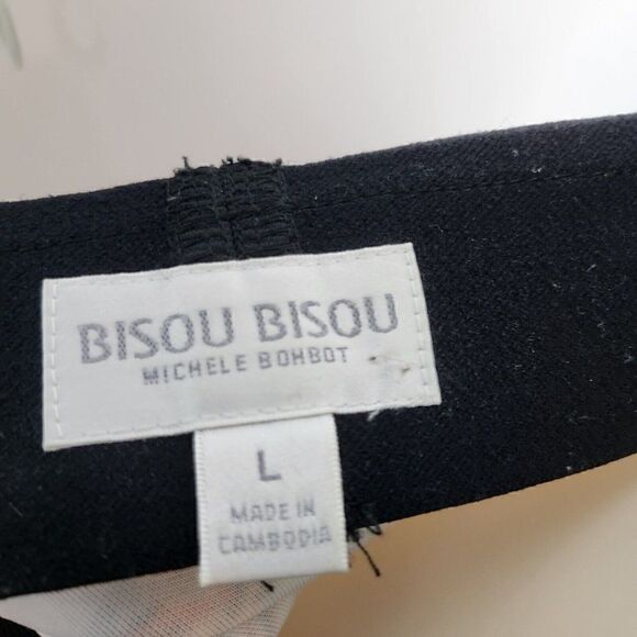 Bisou Bisou Michele Bohbot Geo Ikat Graphic Print Stretch Pull On Pencil Skirt L - Picture 5 of 5